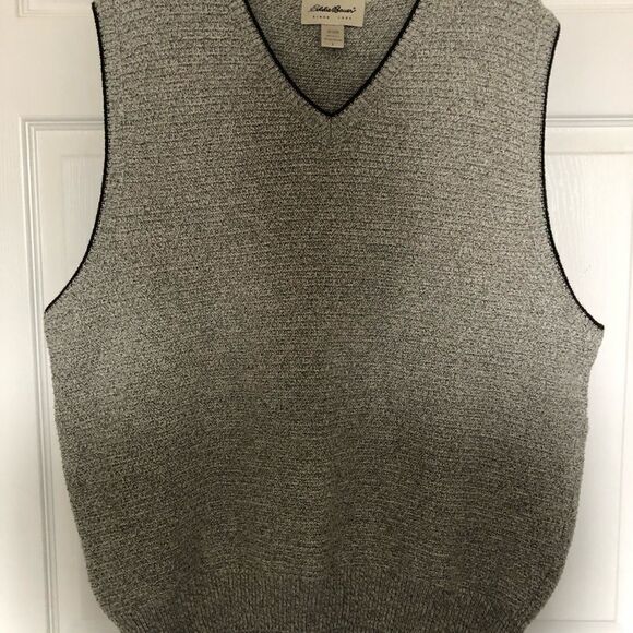 EDDIE BAUER Men’s Light Gray Vest Size L - Picture 3 of 5